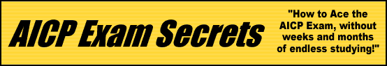 AICP Exam Secrets- How to Pass the AICP Exam