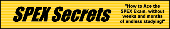 SPEX Secrets- How to Pass the SPEX